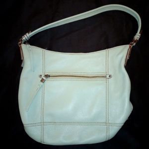 The Sak turquoise leather bag